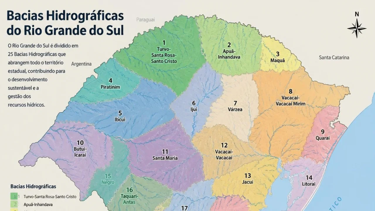 Bacias Hidrográficas do Rio Grande do Sul: O Que São e Por Que Importam
