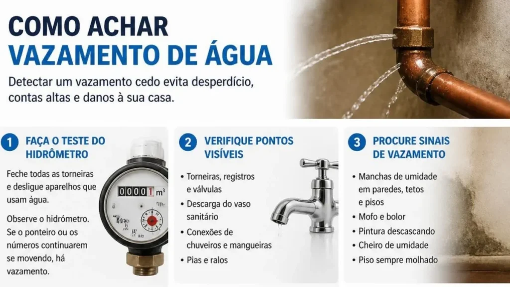 Como Achar Vazamento de Água: Guia Prático para Identificar e Resolver o Problema