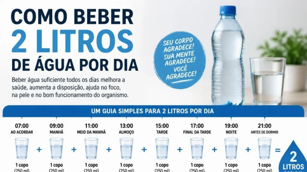 Como Beber 2 Litros de Água por Dia: Um Guia Prático e Sustentável