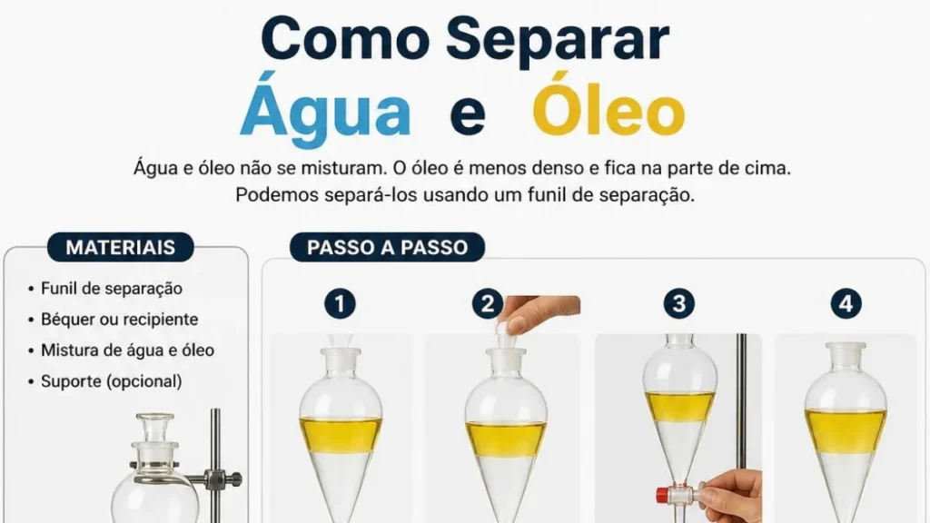 Como Separar Água e Óleo: Guia Completo com Métodos Caseiros e Industriais
