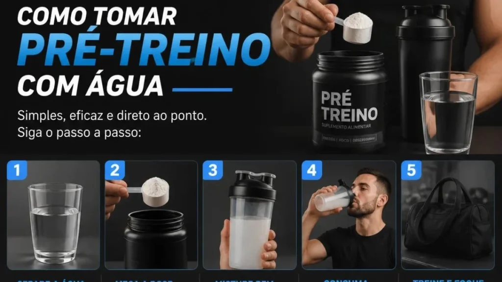 Como Tomar Pré-Treino com Água: Guia Completo para Potencializar seus Treinos