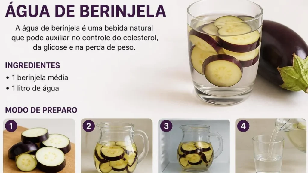 Como fazer água de berinjela: guia completo com receita, benefícios e cuidados