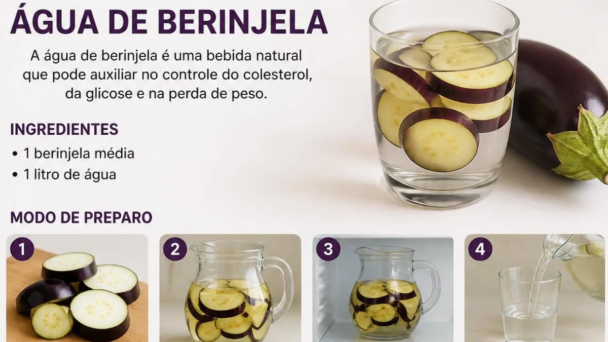 Como fazer água de berinjela: guia completo com receita, benefícios e cuidados