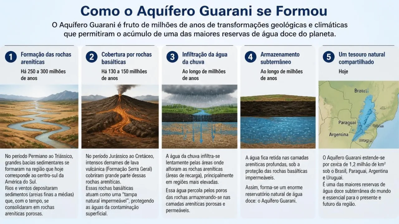 Como o Aquífero Guarani se Formou