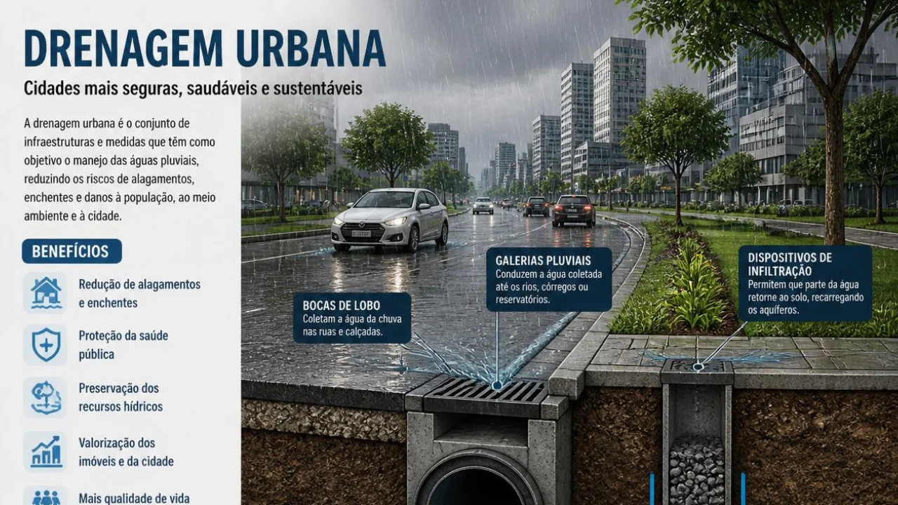 Drenagem Urbana: O Sistema Invisível que Protege sua Cidade Contra Alagamentos