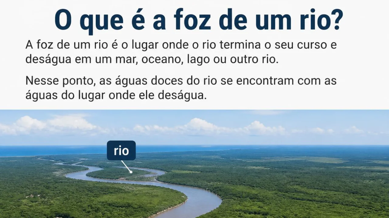 O que é a foz de um rio? Entenda o ponto final do curso d'água