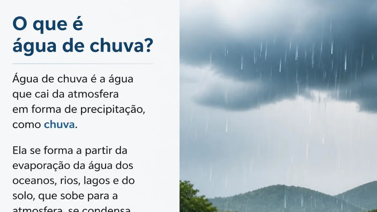 O que é água de chuva? Entenda sua formação, usos e cuidados essenciais