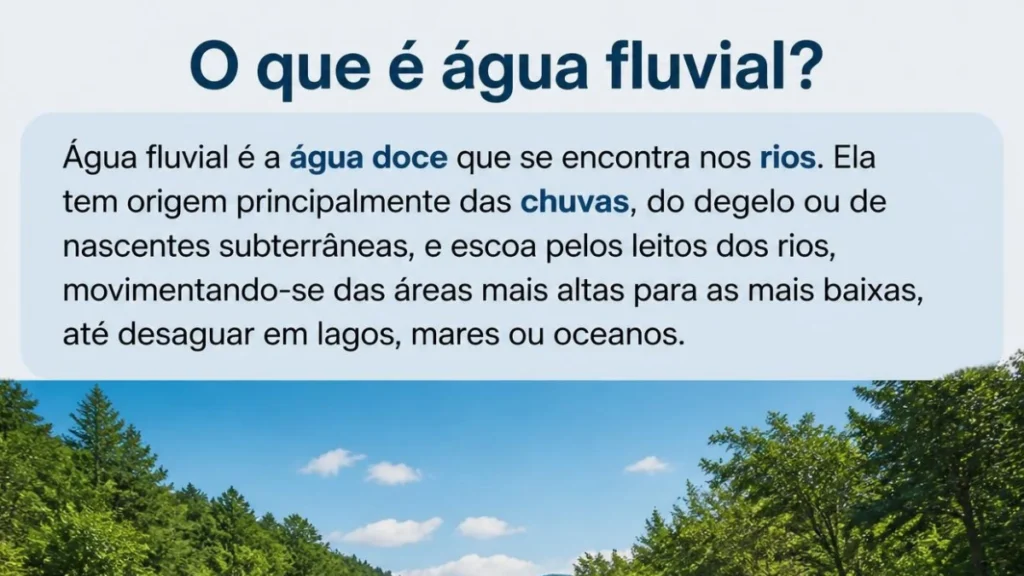 O que é água fluvial? Definição, características e como aproveitar