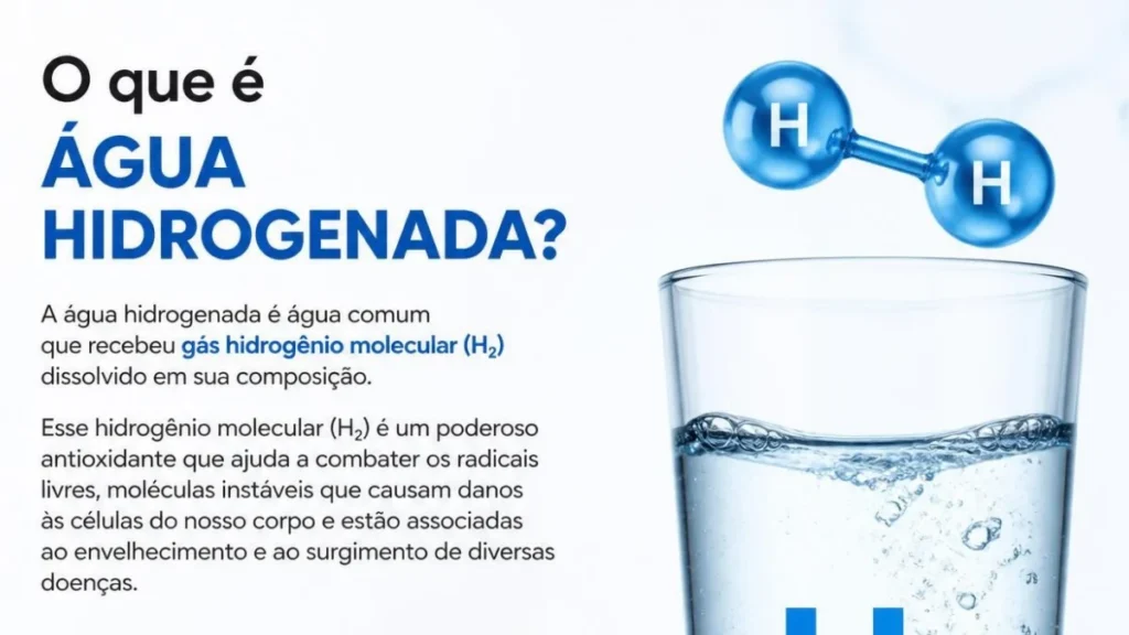 O que é água hidrogenada: definição, benefícios e cuidados