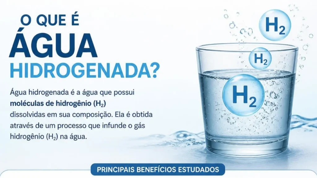 O que é água hidrogenada: definição, benefícios e cuidados