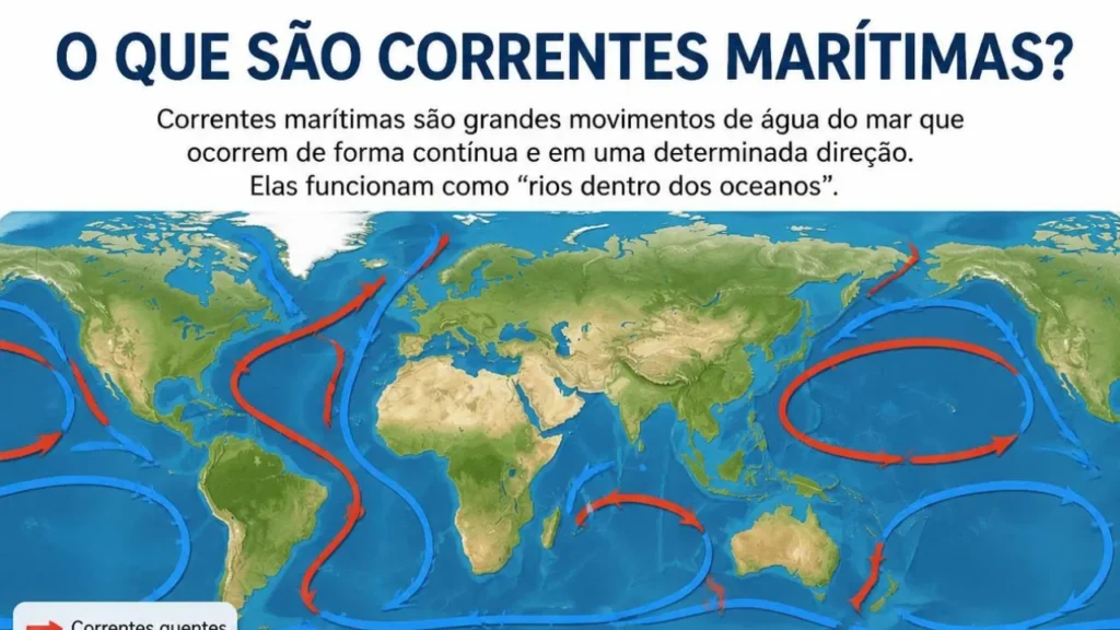 O que é correntes marítimas e por que elas importam