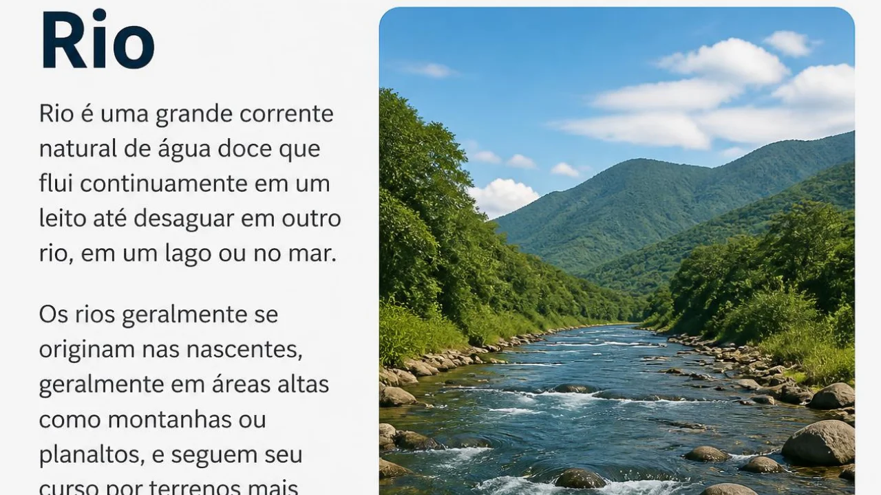 O que é rio: definição, formação e importância para o planeta