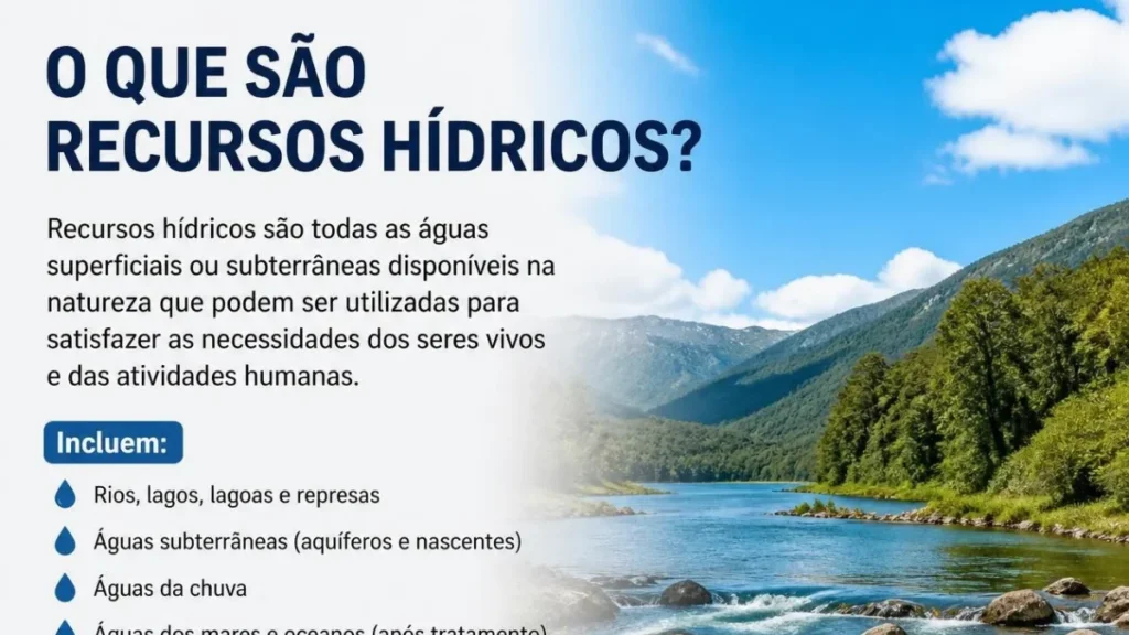 O que são recursos hídricos? Definição, importância e como preservar