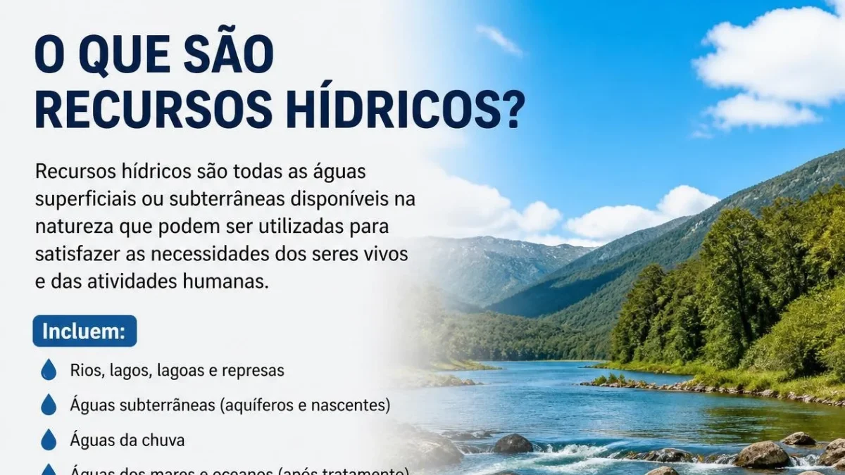 O que são recursos hídricos? Definição, importância e como preservar