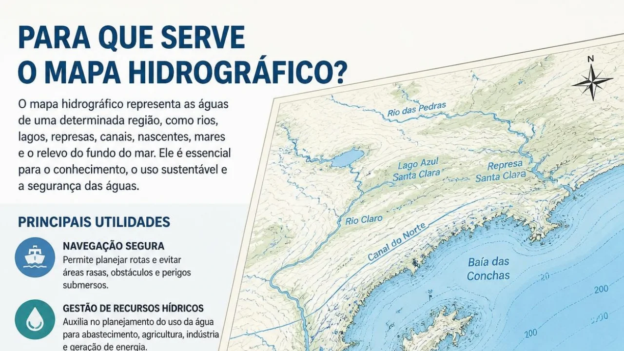 Para que serve o mapa hidrográfico