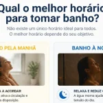 Qual o melhor horário para tomar banho