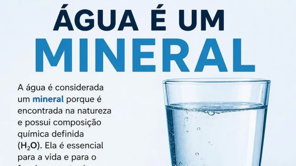 Água é um Mineral? Entenda a Classificação e os Mitos