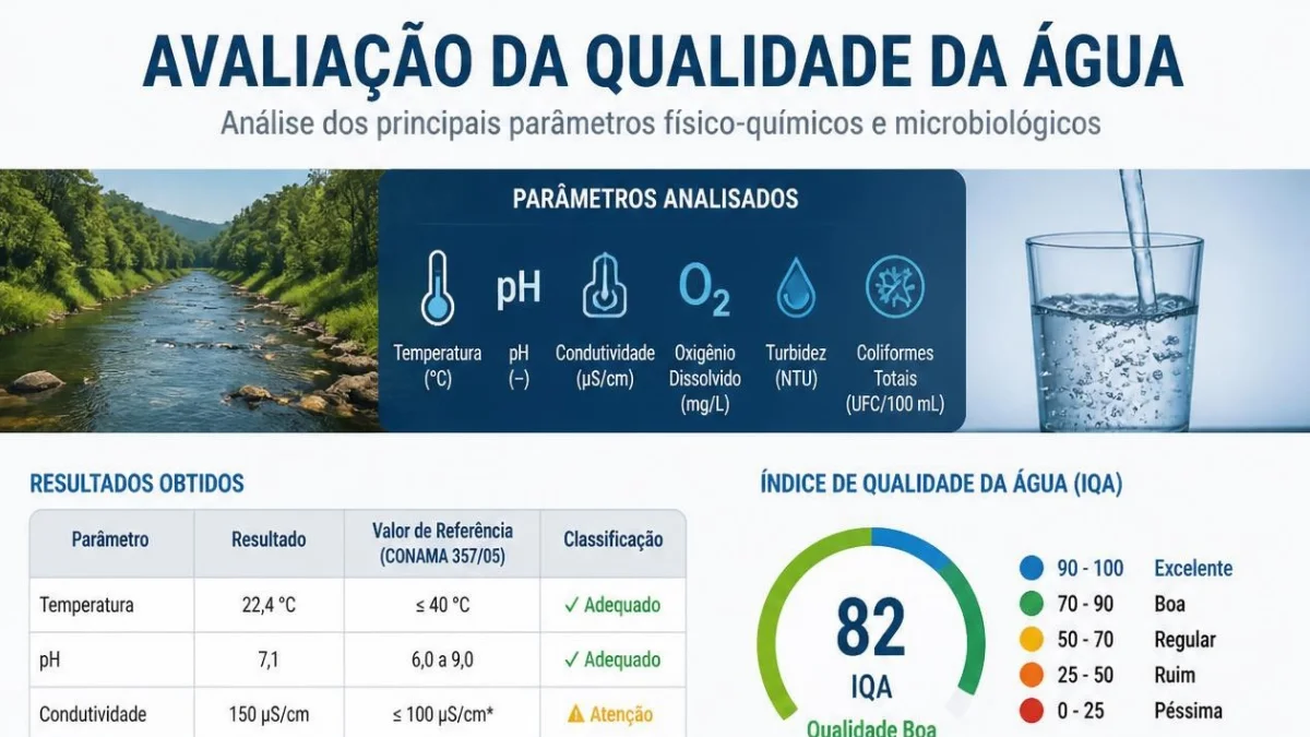 quem faz a avaliação da qualidade da água que chega até você?