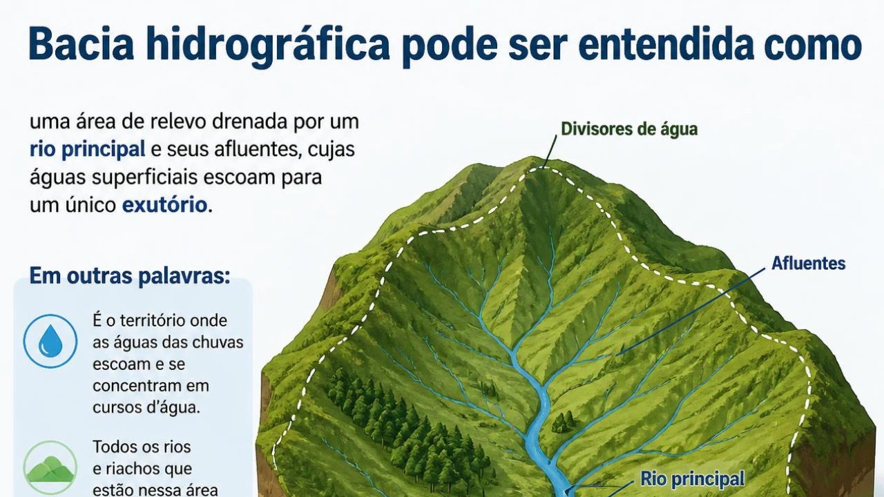 A expressão bacia hidrográfica pode ser entendida como: definição e importância para o abastecimento de água