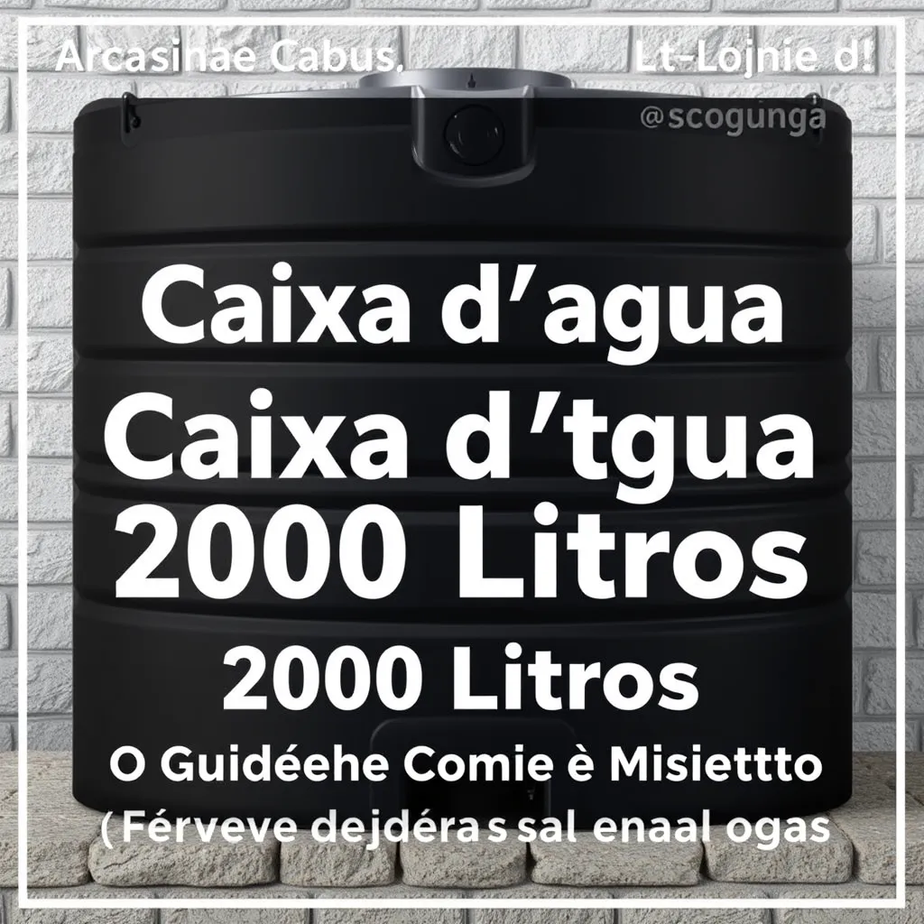 Caixa d'Água 2000 Litros: O Guia Completo para Escolher, Instalar e Manter