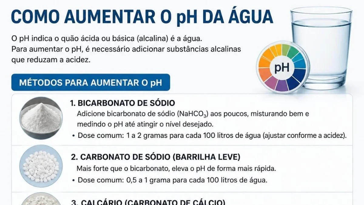 Como Aumentar o pH da Água: Guia Completo e Seguro