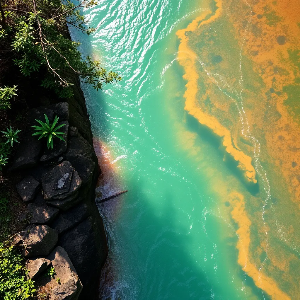O rio que muda de cor sozinho em determinada época do ano: um espetáculo da natureza