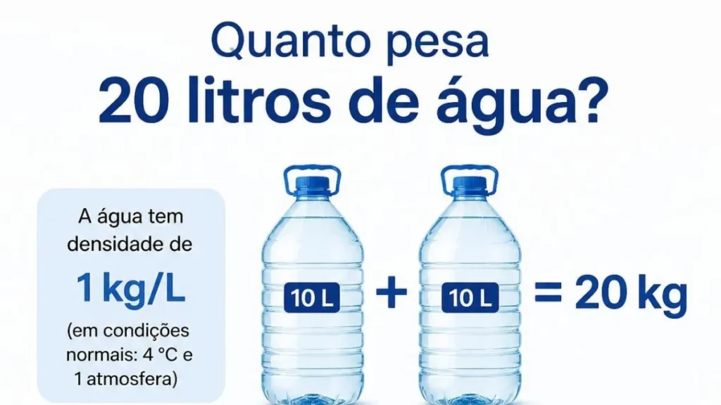 Quanto Pesa 20 Litros de Água? O Guia Completo