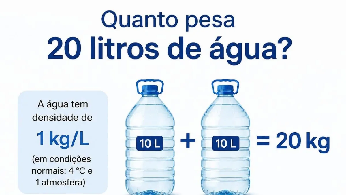 Quanto Pesa 20 Litros de Água? O Guia Completo