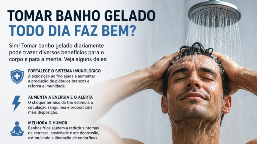 tomar banho gelado todo dia faz bem